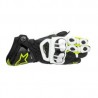 Guantes de Piel Alpinestars Gp Pro NGO/BCO/AMA FLUO