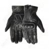 Guantes Retro de Piel Para Moto Black Bike Negro