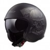 Casco Abierto LS2 Spitfire Negro Mate SKULL RIDER OF599