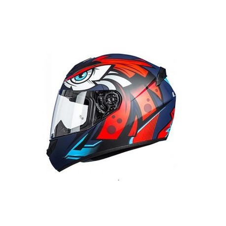 Casco Integral LS2 ROOKIE TRIBAL ROJO MATE NEGRO FF352