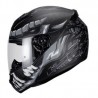 Casco Integral LS2 ROOKIE FLY DEMON NEGRO MATE GRIS FF352