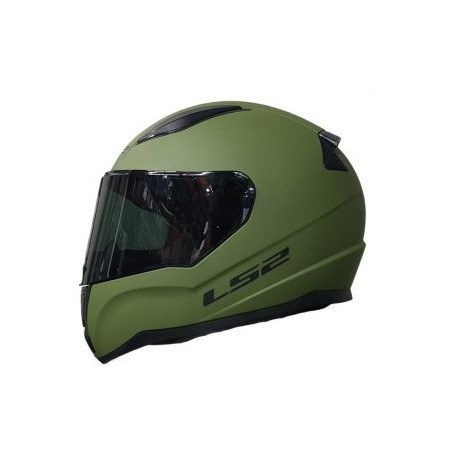 Casco Integral Moto LS2 RAPID SOLID VERDE CAMO MATE FF353