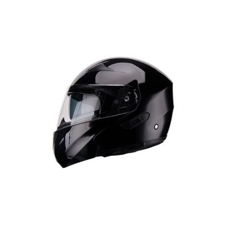 Casco Para Moto Faseed Abatible Negro Brillo FS-901N