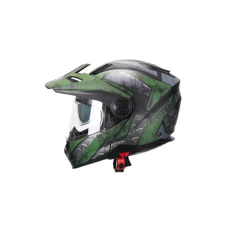 Casco Abatible Faseed FS-909 Doble Proposito Verde Militar