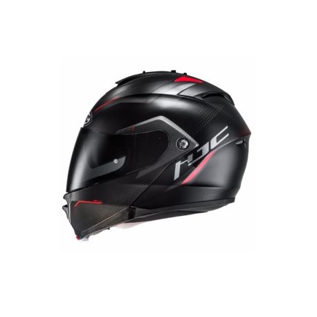 Casco Abatible HJC Dova-IS-MAX II – Gris-Negro-Rojo