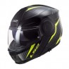 Casco para Moto Abatible LS2 SCOPE Negro-Amarillo Fluo FF902