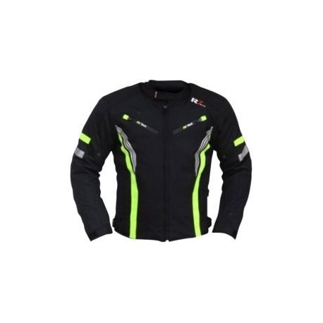 Chamarra Para Moto R7-0915 Negra-Blanco-Verde