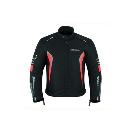 Chamarra Para Moto RMTECH SP-1302 NEGRA-ROJA