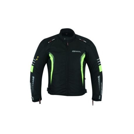 Chamarra Para Moto RMTECH SP-1302 NEGRA-NEON