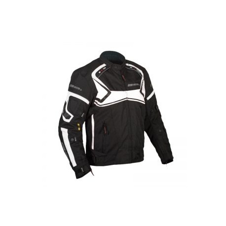 Chamarra Para Moto RMTECH SP-1038 NEGRA-BLANCA