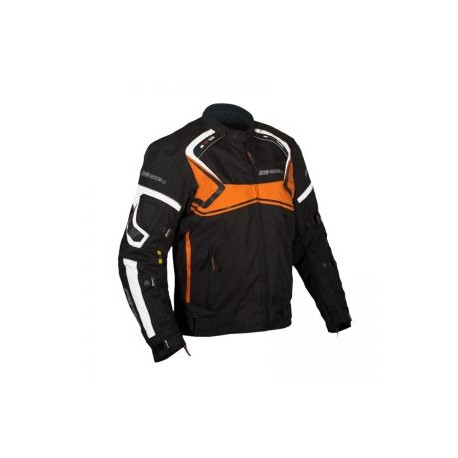 Chamarra Para Moto RMTECH SP-1038 NEGRA-NARANJA