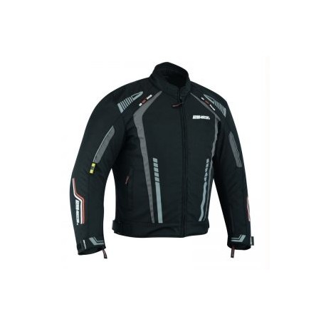 Chamarra Para Moto RMTECH SP-1301 NEGRA-GRIS