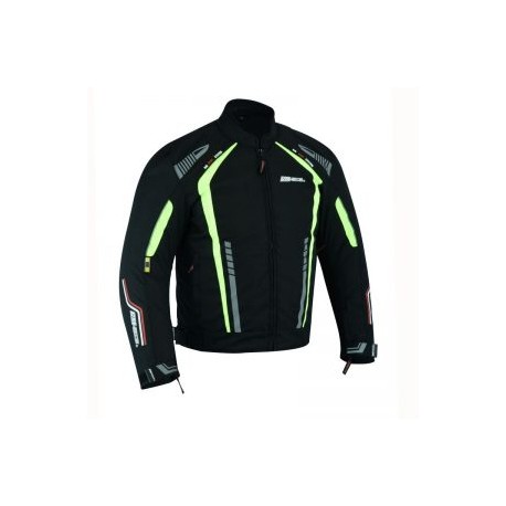 Chamarra Para Moto RMTECH SP-1301 NEGRA-NEON