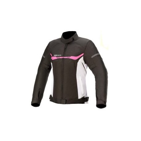 Chamarra Para Moto Mujer RMTECH SP-1333 NEGRA-BLANCO-ROSA