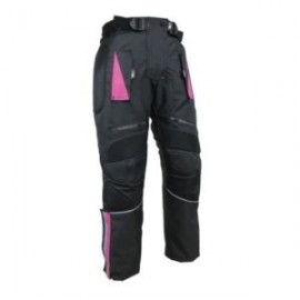 Pantalón para motociclista Dama con protecciones R7 Rosa