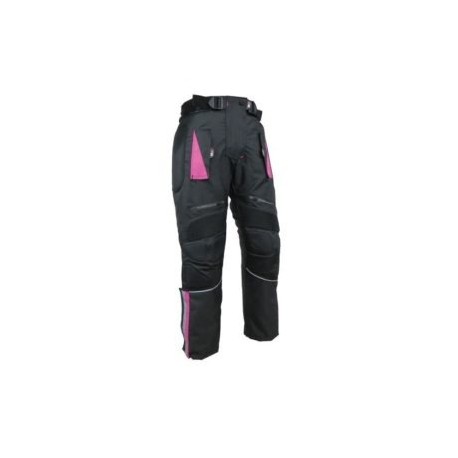 Pantalón para motociclista Dama con protecciones R7 Rosa