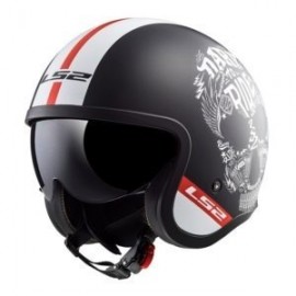 Casco Abierto LS2 Spitfire Solid Negro Mate Inky OF599